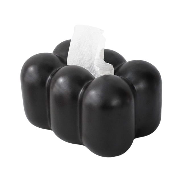 Organizador de pañuelos faciales, servilletas y papel, impermeable, multiusos Negro