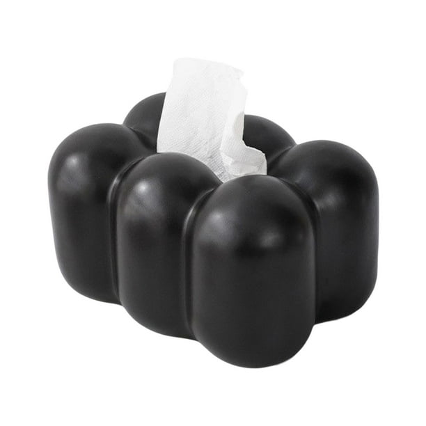 Organizador de pañuelos faciales, servilletas y papel, impermeable, multiusos Negro