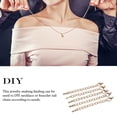 thumbnail image 3 of Youkk Bracelet Queue Lien Chaîne avec Fermoir Mode Bijoux Faisant des Découvertes Bracelets Collier Rallonge Chaînes KC Or, 3 of 6