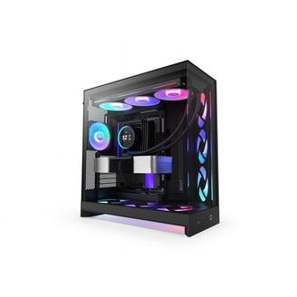 NZXT H9 Elite Mid-Tower ATX PC Case - All Black, Premium Dual