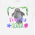 thumbnail image 4 of Inktastic Naples Florida Cute Swimming Manatee Boys or Girls Baby Bodysuit, 4 of 5