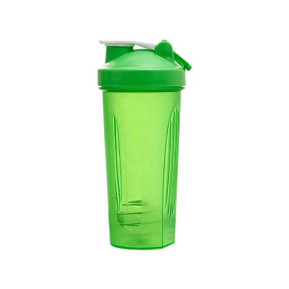 Shaker Cup Sports Portable Convenient Stirring 600Ml Plastic Shakers Bottle Adults Green