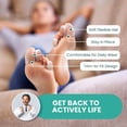thumbnail image 5 of Welnove Bunion Toe Caps and Toe Protectors - 10 Pack Silicone Toe Sleeves Toe Protectors - Toe Cushions for Pain Relief, Corns, Calluses (Multi-Size, Clear), 5 of 6