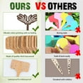 thumbnail image 3 of 15 Pcs Wood Plant Labels 15 Styles Wooden Hands Garden Signs Plants Tags Stickers, 3 of 7