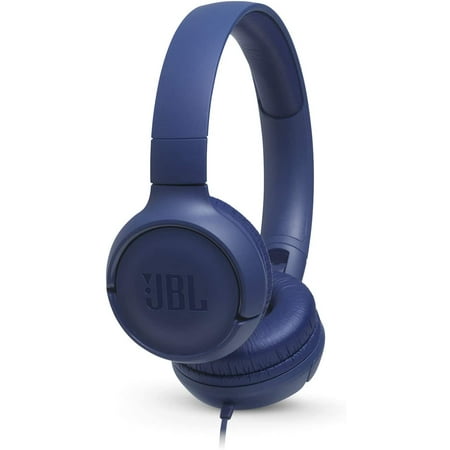 JBL - TUNE 500 Wired On-Ear Headphones - Blue