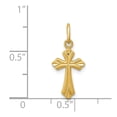 thumbnail image 3 of FB Jewels 14K Yellow Gold Polished D/C Small Cross Charm, 3 of 4
