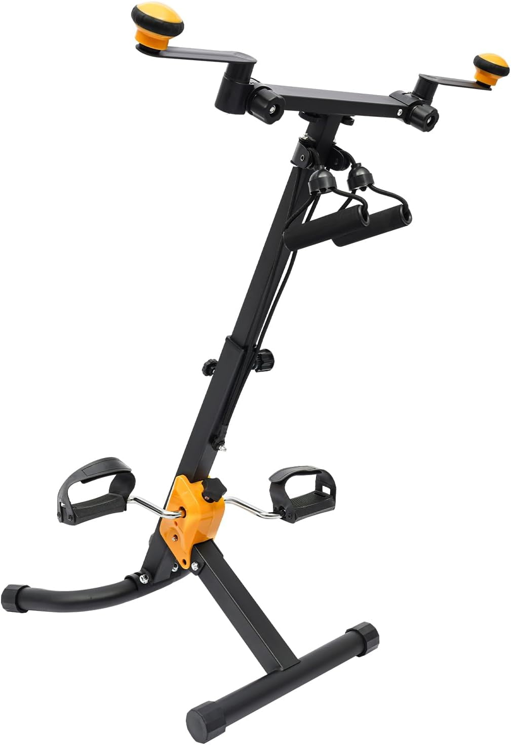 Pedal Exercise Bike Foldable Pedal Exerciser for Seniors Hand Arm Leg and Knee Fitness Machine Elderly Home Pedal Exercise Bike for Total Body