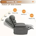 thumbnail image 6 of Techmilly Oversized Recliner Chair，Electric Power  Recliner with Heat Therapy and Massage Function, Adjustable  Recline for Living Room(Dark Grey 35" Seat Width), 6 of 10