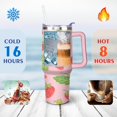 thumbnail image 4 of 40 OZ Strawberry Coffee Cup Gifts for Women Men Birthday Coffee Cup Gifts for Boyfriend Insulated Stainless Steel Coffee Mug with Handle, 4 of 7