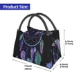 thumbnail image 2 of Fotbe Dreamcatcher With Colorful Feathers Bolsa Térmica Portátil con Estampado, Bolsa de Entrega de Alimentos Aislada, Bolsa Reutilizable de Gran Capacidad para Comidas y Supermercado, 2 of 6