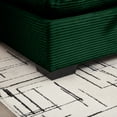 thumbnail image 6 of Dinosisco Corduroy Loveseat Sofa, Upholstered 2-Seater Sleeper Couch for Living Room, Green, 6 of 7