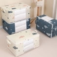 thumbnail image 3 of Large Capacity Clothes Storage Bag Organizer With Reinforced Handle Suitable For Blankets Bedding Foldable With Sturdy Zipper, 3 of 9
