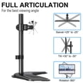 thumbnail image 5 of HOMOUNT Single Monitor Stands Fits 13'' to 32'' Screen, Freestanding Monitor Mount for Desk, VESA 75x75 100x100, up to 17.6lbs, 5 of 8