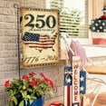 thumbnail image 4 of Lksixu America 250th Anniversary Garden Flag, 1776-2026 Commemorative USA 250 Years Banner Double-Sided Cotton Linen USA Map Design Patriotic Yard Sign 4th of July Decorations for Outdoor Lawn, 4 of 6