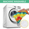 thumbnail image 6 of Colorful Tie Dye Mandala Pattern Square Tablecloth,Waterproof Square Table Cover,Wipeable Spillproof Washable Table Cover for Home Kitchen Party Decor 60"x60"(152x152cm), 6 of 6