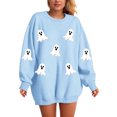 thumbnail image 7 of Godom Halloween Sweatshirts for Women Pumpkin Graphic Crew Neck Long Sleeve Casual Loose Pullover Top Y2K Clothes, 7 of 7