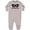AC-Heather Grey, variant on Sidekick Kids Superhero Mask Baby Fleece Romper