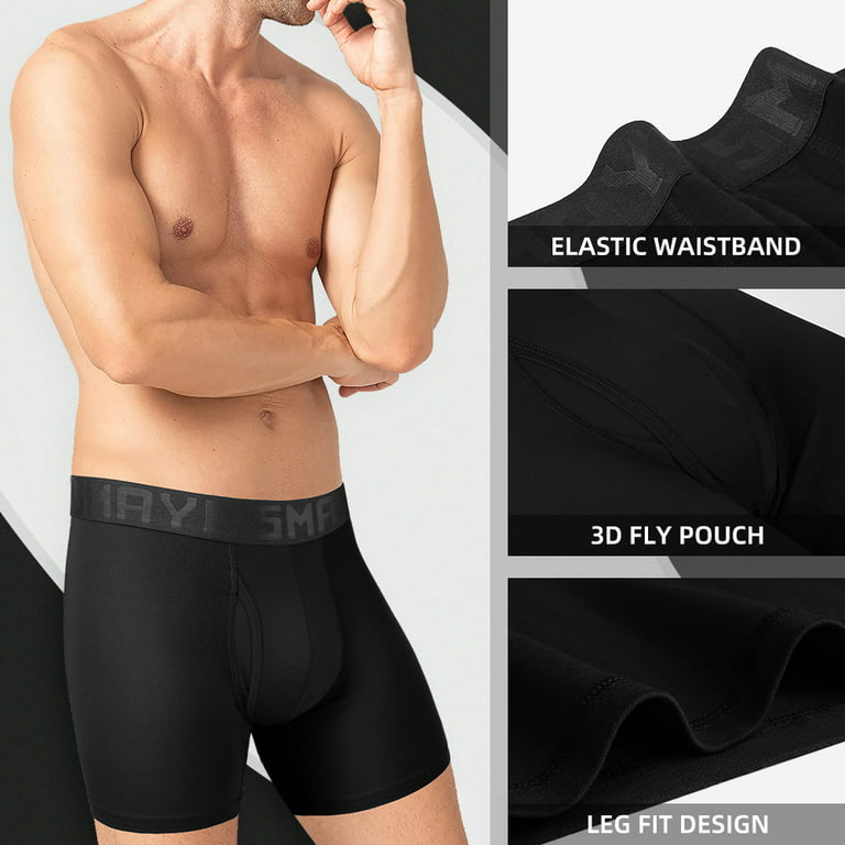 Natural Feelings Men's Quick Dry Sport Boxer Briefs Cool Underwear