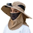 thumbnail image 4 of ibiyuan Solar Fan Hat for Men and Women Wide Brim Hats for Men Hat with Fans Solar Power Fishing Hat with Fan for Men 2-In Hands-Free Hat Fan Womens Sun Hat for Hiking, Fishing, Gardening Black, 4 of 4