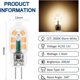 thumbnail image 2 of LED G4 2W 12V Warm White 200LM, Bi Pin G4 10W-20W halogen equivalent, G4 LED 12V for Kitchen Hood/Cabinet/Camping, non-dimmable, pack of 10, 2 of 4