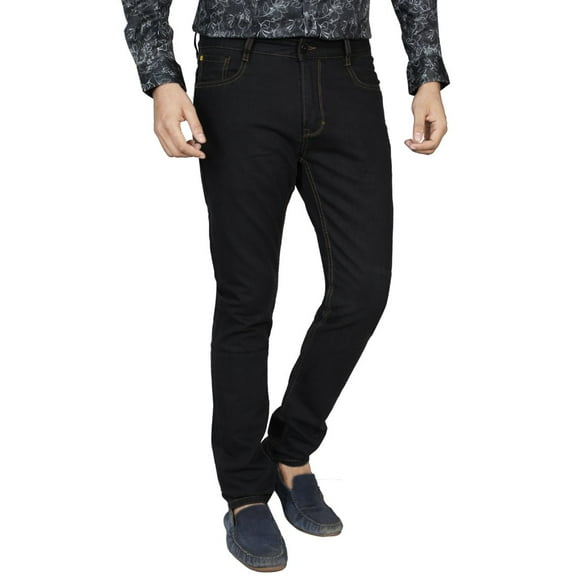 Tapered Fit Men's Jeans BLACK