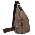 thumbnail image 2 of mtvxesu Over the Shoulder Bags for Women, Canvas Sling Bag Small Crossbody Backpack Hiking Daypack Rucksack for Men Women Outdoor Cycling Travel Travel Tote Bags Work Limited Time Offer, 2 of 8