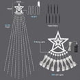 thumbnail image 2 of Scidweet Christmas lights, 350 LED Christmas Twinkle String Lights with 8 Modes Waterfall Effect for Indoor Outdoor Yard Holiday Xmas Christmas Decor, Multicolor, 2 of 13