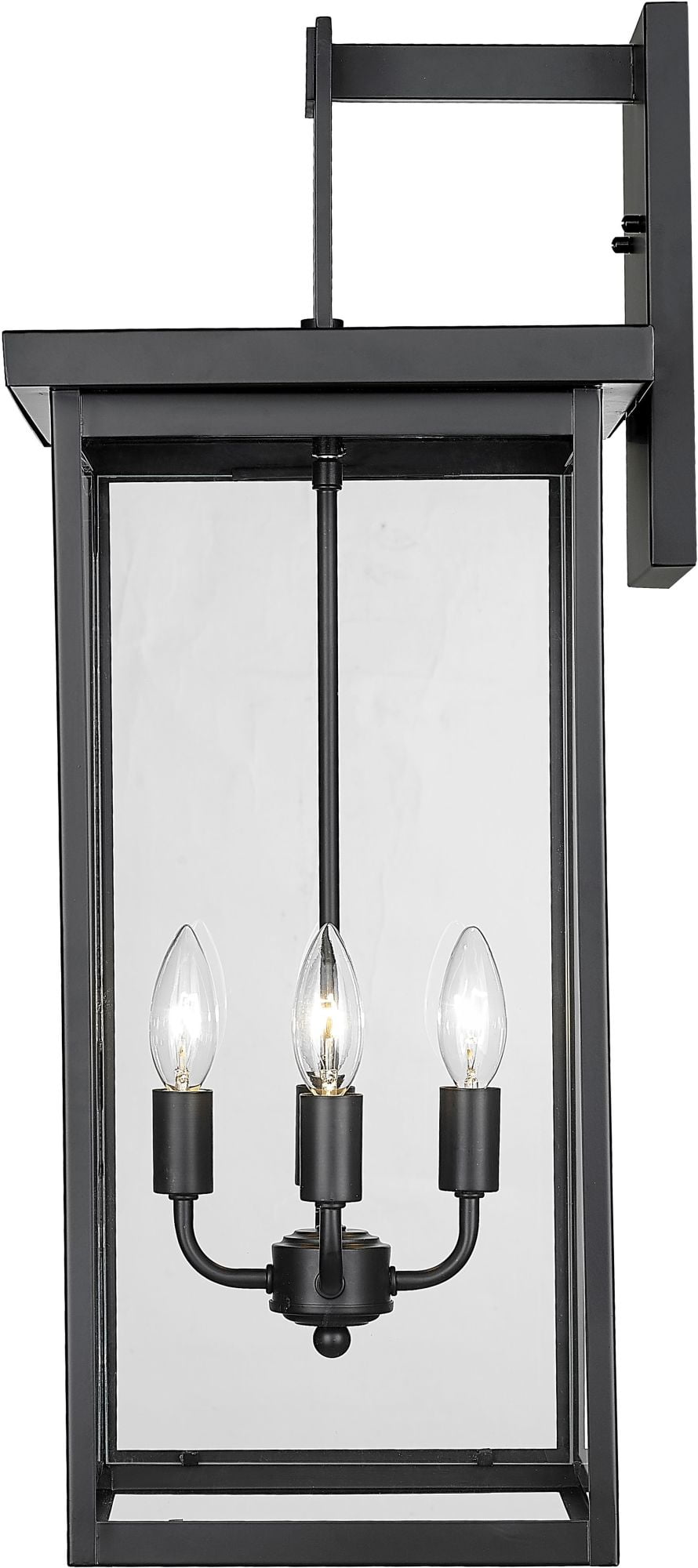 Millennium Lighting 42603-PBK Barkeley 4 Light 27" Tall Outdoor Wall Sconce - Black