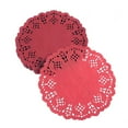 thumbnail image 4 of GOOHOCHY  100 Pcs Round Lace Paper Table Linens Decoupage Napkins, 4 of 8