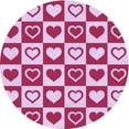 thumbnail image 1 of Ahgly Company Machine Washable Indoor Round Transitional Blossom Pink Area Rugs, 4' Round, 1 of 7