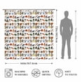 thumbnail image 2 of Abstract Funny Shower Curtain Italian Brainrot Bath Curtain Tralalero Tralala Tung Tung Tung Sahur Bathroom Curtains Gift for Boys, 2 of 6