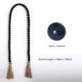thumbnail image 2 of Minzimin Decor Wood Beads Garland Farmhouse Wall Hanging Decorations Natural Wooden Bead Tassel Decorative for Coffee Table Christmas and Prayer, 2 of 8