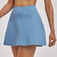 thumbnail image 5 of xfsWaSs Women's Tennis Skirt with Built-In Shorts High Waist 4-Way-Stretch Running Tennis Skirts Lightweight Slim Fit Athletic Golf Skorts, 5 of 7