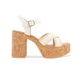 thumbnail image 2 of Kensie Women's Sanya Raffia Platform Heeled Sandal, 2 of 5