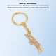 thumbnail image 4 of Llavero de trompeta ANGGREK metal ligero diseño 3D instrumentos musicales, 4 of 8