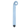 thumbnail image 5 of Jacob Alexander Men's Solid Color 1.5 inch Width Ultra Skinny Neck Tie - Sky Blue, 5 of 8
