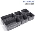 thumbnail image 3 of Non-Woven Storage Box, Striped Foldable Underwear Storage underwear storage box drawer Box, Wardrobe Space-Saving Organizer, Sundries Storage, 3 of 9