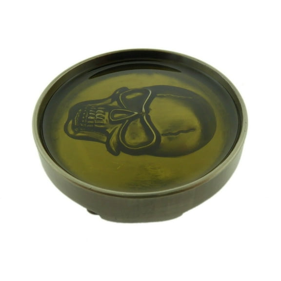 Skull underglass vintage style Belt Buckle Halloween Party Costume New