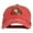 Red, variant on Bear Mascot Embroidered Washed Cap - Red OSFM