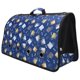 thumbnail image 3 of Bolso de hombro plegable para exteriores, Animal PEQUEÑO, gato, cachorro, 8 orificios, bolso de mano, gato azul oscuro, 3 of 5