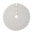 thumbnail image 2 of Falda de árbol de Navidad tejida de 36 pulgadas, adorno para interiores de granja. Blanco, 2 of 9