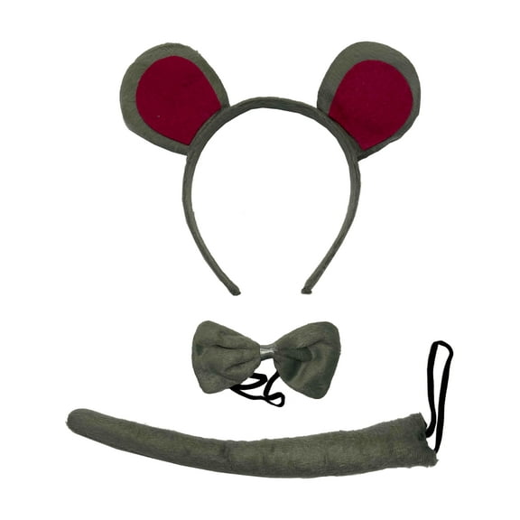 Fancy Gray Mouse Animal Costume Accessory Set