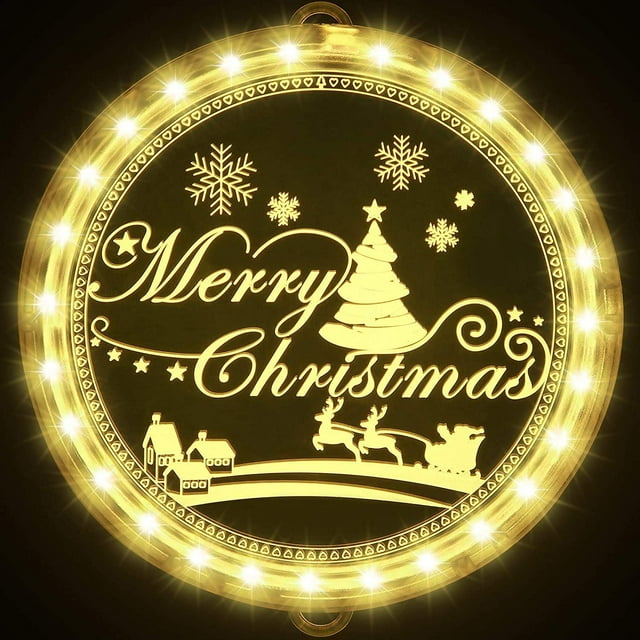 Luces LED de Navidad Lámpara colgante Interior Disco 3D Luces colgantes de acrílico INS Decoración del hogar Cortinas de dormitorio Feliz Navidad