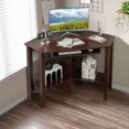thumbnail image 2 of Costway Wooden Corner Gaming Computer Desk Workstation Laptop Table Office W/ Drawer, 2 of 10