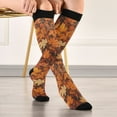 thumbnail image 5 of FORMRS Womens Knee High Socks Casual Long Thick Travel Daily Wear, 1 Pair, Fall Pattern, 5 of 6