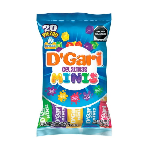Gelatinas de Agua D'Gari Minis 800 g