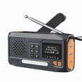thumbnail image 2 of WR-6B Outdoor DAB Radio Speaker Power Bank Solar Powered Hand Crank Emergency Radio, 2 of 5