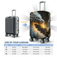 thumbnail image 6 of Lsque Golden White Fire Dragon Printed Luggage Cover, Travel Luggage Protector,Scratch and Dirt Resistant, Fits 18-32 Inch Luggage - Large, 6 of 9