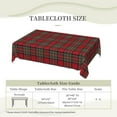 thumbnail image 6 of Rectangle Table Cloth, Tartan Clan Stewart Plaid Black Red Check Pattern Resistant Washable Tablecloth Decorative Table Cover for Dining, Indoor and Outdoor, 6 of 6