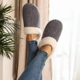 thumbnail image 2 of Pantuflas de espuma viscoelástica para mujer, cómodas, cálidas y acogedoras, antideslizantes, para interior y exterior., 2 of 5